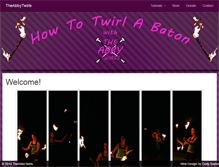 Tablet Screenshot of howtotwirlabaton.com